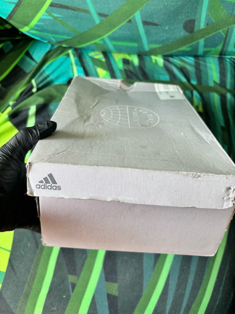 ADIDAS White Sneakers with Leopard Print Logo Accent - Picture 7 of 12